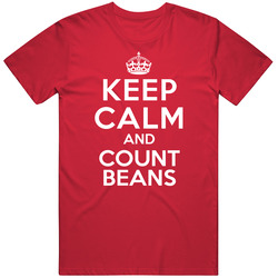 Keep Calm And Count Beans Management Accountant Mens Soft Cotton Tee T Shirt