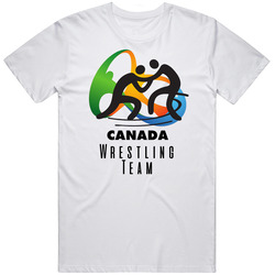 Canada Wrestling Team Rio 2016 Olympic Event Logo Mens Soft Cotton Tee T Shirt