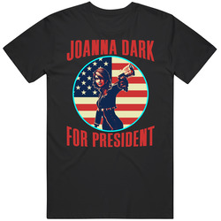 Joanna Dark Perfect Dark For President Spy Video Game Fan Mens Soft Cotton Tee T Shirt