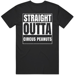 Straight Outta Circus Peanuts Funny Favorite Snack Food Compton Parody Mens Soft Cotton Tee T Shirt