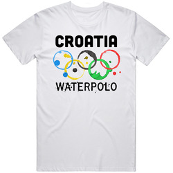 Croatia Waterpolo Rio 2016 Summer Olympics Mens Soft Cotton Tee T Shirt