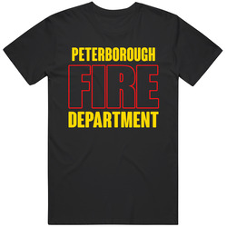 Peterborough Fire Department Personalized City Mens Soft Cotton Tee T Shirt