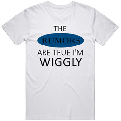 Wiggly The Rumors Are True Adjective Mens Soft Cotton Tee T Shirt