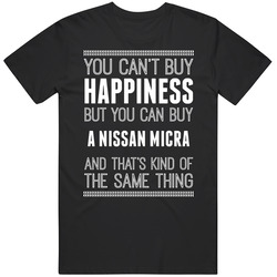 Buy A Nissan Micra Happiness Car Lover Mens Soft Cotton Tee T Shirt