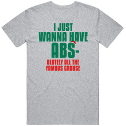 I Want Absolutely All The Famous Grouse Funny Christmas Workout Gym Mens Soft Cotton Tee T Shirt