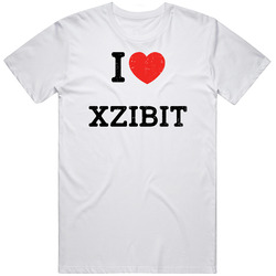 I Love Heart Xzibit First Name Worn Look Mens Soft Cotton Tee T Shirt