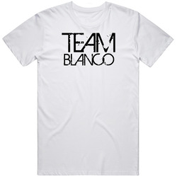 Team Sports Last First Name Blanco Mens Soft Cotton Tee T Shirt
