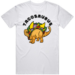 Tacosaurus Funny Dinosaur Taco Lovers Foodie Mens Soft Cotton Tee T Shirt