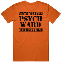 Woodhaven Michigan Psych Ward Funny Halloween City Costume Mens Soft Cotton Tee T Shirt