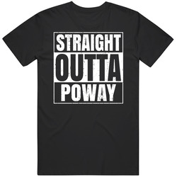 Straight Outta Poway California City Compton Parody Grunge Mens Soft Cotton Tee T Shirt