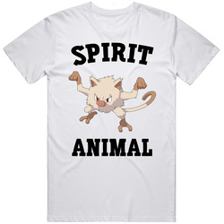 Mankey Is My Spirit Animal Mens Soft Cotton Tee T Shirt