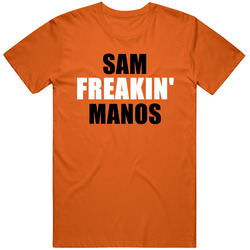Sam Manos Freakin Cincinnati Sports Football Mens Soft Cotton Tee T Shirt