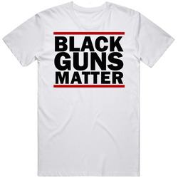Black Guns Matter Mens Soft Cotton Tee T Shirt