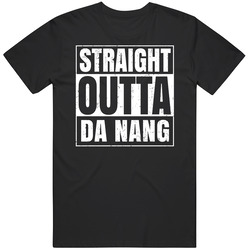 Straight Outta Da Nang Vietnam Compton Parody Grunge City Mens Soft Cotton Tee T Shirt