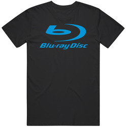 Blu-ray Disc Digital Optical Disc Data Storage Format Logo Mens Soft Cotton Tee T Shirt