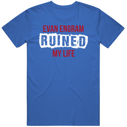 Evan Engram Ruined My Life New York G Football Fan Mens Soft Cotton Tee T Shirt