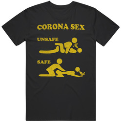 Sex Safe And Unsafe Funny 2020 World Virus Mens Soft Cotton Tee T Shirt
