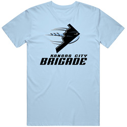 Kansas City Brigade Arena Football League Team Fan Logo Mens Soft Cotton Tee T Shirt