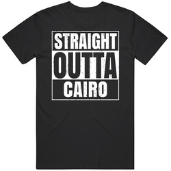 Straight Outta Cairo High School Funny Graduation Parody Mens Soft Cotton Tee T Shirt