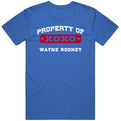 Wayne Rooney Everton Property Of Soccer Futbol Epl Sports Premier League Mens Soft Cotton Tee T Shirt
