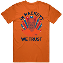 Nathaniel Hackett In Hackett We Trust Football Coach Mens Soft Cotton Tee T Shirt