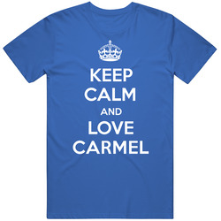 Keep Calm And Love Carmel City Parody Mens Soft Cotton Tee T Shirt