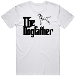 Dalmatian Custom Dog Breed The Dogfather Mens Soft Cotton Tee T Shirt