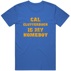 Cal Clutterbuck Is My Homeboy New York Buffalo Hockey Sports Mens Soft Cotton Tee T Shirt