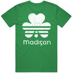 Madigan Clover Luck Charm Irish Name St Patricks Day Mens Soft Cotton Tee T Shirt