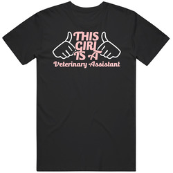 This Girl Is A Veterinary Assistant Occupations Mens Soft Cotton Tee T Shirt