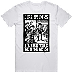 Life Stinks The Kinks English Rock Band Bbc Sessions Album Cover Fan Mens Soft Cotton Tee T Shirt