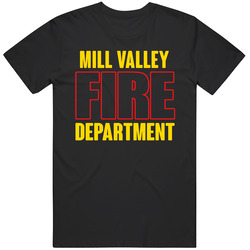 Mill Valley Fire Department Personalized City Mens Soft Cotton Tee T Shirt
