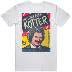 Welcome Back Kotter Bubble Gum Stickers Mens Soft Cotton Tee T Shirt