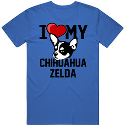 Zelda Chihuahua I Love My Heart Best Friend Dog Lover Mens Soft Cotton Tee T Shirt