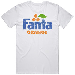 Orange Fanta Retro Soda Pop Vintage Worn Logo Label Mens Soft Cotton Tee T Shirt