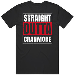 Straight Outta Cranmore England City Grunge Parody Mens Soft Cotton Tee T Shirt