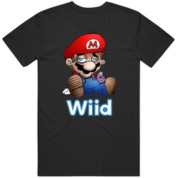 Mario Wiid Mario High Parody Mens Soft Cotton Tee T Shirt
