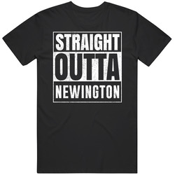 Straight Outta Newington Virginia City Grunge Parody Cool Mens Soft Cotton Tee T Shirt