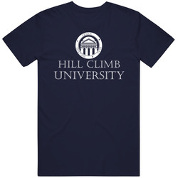 Hill Climb University Athletic Academic Logo Mens Soft Cotton Tee T Shirt