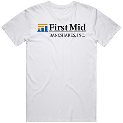 First Mid Bancshares Inc Nasdaq Company Logo Employee Fan Mens Soft Cotton Tee T Shirt
