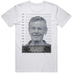 Bobby Unser Famous Sports Star Mugshot Police Department Mens Soft Cotton Tee T Shirt