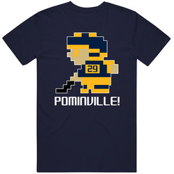Jason Pominville # 29 Tecmo Buffalo Hockey Athlete Fan Mens Soft Cotton Tee T Shirt