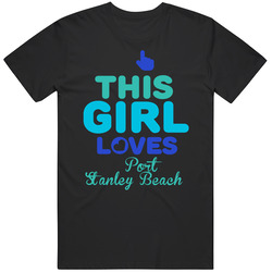 This Girl Loves Port Stanley Beach Ontario Funny Mens Soft Cotton Tee T Shirt