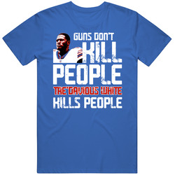 Tre'davious White Guns Dont Kill Buffalo Football Fan Mens Soft Cotton Tee T Shirt