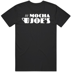 Mocha Joe's Coffee Cafe Curb Your Enthusiasm Mens Soft Cotton Tee T Shirt