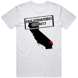 San Bernardino County California Hometown Pride Mens Soft Cotton Tee T Shirt