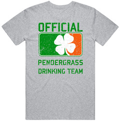 Pendergrass Official Drinking Team Irish Family Custom St Patricks Day Mens Soft Cotton Tee T Shirt