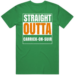 Carrick-on-suir City Town Irish Ireland St Patrick's Day Straight Outta Compton Mens Soft Cotton Tee T Shirt