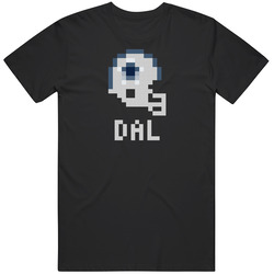 Dallas Dal Football Nfl Team Pixelated 8 Bit Logo Fan Mens Soft Cotton Tee T Shirt