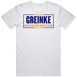 Zack Greinke Make Houston Baseball Great Again Fan Mens Soft Cotton Tee T Shirt
